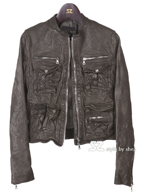 ��shez�ۥߥ꥿�꡼�����쥶�����㥱�åȡ���ǥ�����/JKT1078darkbrown