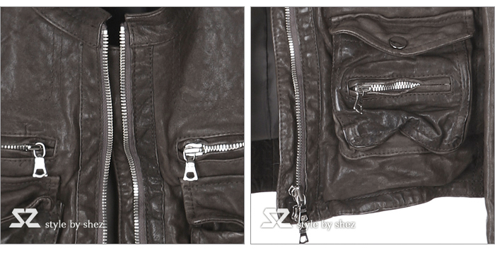 ��shez�ۥߥ꥿�꡼�����쥶�����㥱�åȡ���ǥ�����/JKT1078darkbrown